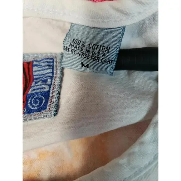 Sun Belt Denim Light Blue Size M Midi Dress ARTSY SS 🏜 Desert handpainted #CB8 - Picture 7 of 10